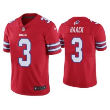 Buffalo Bills #3 Color Rush Limited Matt Haack Red Jersey Buffalo Bills #3 Color Rush Limited Matt Haack Red Jersey