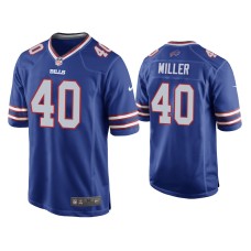 Buffalo Bills #40 Von Miller Royal Game Jersey Buffalo Bills #40 Von Miller Royal Game Jersey