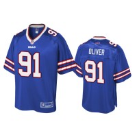 Buffalo Bills #91 Ed Oliver Royal Pro Line Jersey