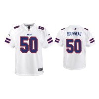 Buffalo Bills #50 Youth Gregory Rousseau White Game Jersey