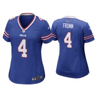 Women Buffalo Bills #4 Jake Fromm Royal Game Jersey Women Buffalo Bills #4 Jake Fromm Royal Game Jersey