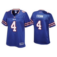 Women Buffalo Bills #4 Jake Fromm Royal Pro Line Jersey Women Buffalo Bills #4 Jake Fromm Royal Pro Line Jersey