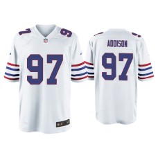 Buffalo Bills #97 Mario Addison White Alternate Game Jersey