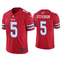 Buffalo Bills #5 Color Rush Limited Marquez Stevenson Red Jersey