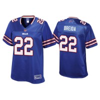 Women Buffalo Bills #22 Matt Breida Royal Pro Line Jersey Women Buffalo Bills #22 Matt Breida Royal Pro Line Jersey