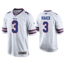 Buffalo Bills #3 Matt Haack White Game Jersey Buffalo Bills #3 Matt Haack White Game Jersey